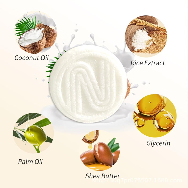 شامبو نيكيميسي بماء الأرز 2 في 1، شامبو لنمو الشعر للنساء والرجال، للعناية بالشعر - خالٍ من الكبريتات - مناسب لجميع أنواع الشعر - Image 3